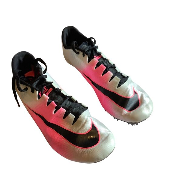 Nike Zoom Ja Fly 3 Racing Spikes Pink White Men Track Sprint Shoes Size 7.5 - Picture 4 of 7